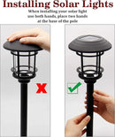 MAGGIFT Solar Powered Pathway Lights - 6 Pack, Waterproof, Warm White for Lawn, Patio, Yard, Walkway, Deck, Driveway by GreenHaven Gardens