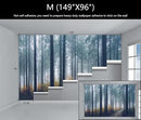 WFBHUA-Dark Forest Tree Wallpaper Mural Nursery Woodland Natural Landscapes Wall Murals for Bedroom Living Room(Not Peel and Stick) by CozyNest Decor