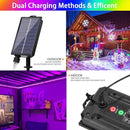 33FT Solar Rope Lights Outdoor Waterproof, 18 Colors Changing Fairy String Light USB & Solar Powered with Remote, 100 LEDs Multicolor Trampoline Light Rope Lighting for Outside Christmas Party by TinyTreasures Baby Boutique