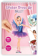 Sticker Dress Up Ballet - Sticker Activity Book for Kids. Learn Girls Fashion Design for Ballet with Stickers and Guides for Kids 5 and up. with 100+ Removable Stickers by TinyTreasures Baby Boutique