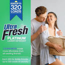 Ultra Fresh 2 Pack 3X Platinum Liquid Laundry Detergent up to 320 Loads, Original Green - Deep Cleaning Power and Fresh Scent for Washing Clothes by CozyNest Decor
