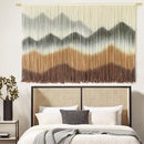 Macrame Wall Hanging Mountain Wall Art Dip-Dyed Macrame Wall Decor Modern Wall Decor Fiber Wall Art Craftsmanship 57" Wx35"L by CozyNest Decor