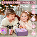 Hockvill Mini Karaoke Machine for Kids with Microphone, Bluetooth Toddler Karaoke Toy with LED Lights, Rechargeable Portable Speaker for Girls & Boys Ages 3-10, Children’s Day & Birthday Gift Ideas by TinyTreasures Baby Boutique