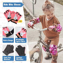 Soft-Style Kids Knee and Elbow Pads with Bike Gloves, Flexible Impact-Resistant Gear for Ages 2-11, Designed for Balance Bikes, Roller-Skating, and Skateboarding by TinyTreasures Baby Boutique