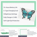 iVyne Rechargeable A4 Light Pad for Diamond Painting & Art Projects – LED Light Board with Diamond Art Accessories – Ultra-Thin & Portable Diamond Dot Light Board, Perfect for Artists - Green by TinyTreasures Baby Boutique