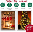 Warm White Wide Angle LED String Lights, 64.8 Ft 300 Count, Pack of 3 Strands 21.9 Ft 100 Lights UL Certified Commercial Grade Green Wire 5mm Holiday String Light by CozyNest Decor
