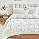 Longhui bedding Chunky Cotton Knit Throw Blanket for Couch, Sofa, Bed, or Chair, Decorative Breathable Fall Cable Knit Blanket 60 x 80 Inches, Large Medium Weight Cream by CozyNest Decor