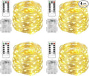 Homemory 4 Pack 20 Ft 60 LED Fairy Lights Battery Operated Christmas Lights with Remote Waterproof 8 Modes Firefly Twinkle String Lights for Party Bedroom Wedding Halloween Decorations by GreenHaven Gardens