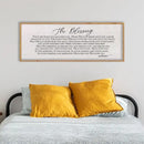 LuZhiQiang The Blessing Christian Song Lyrics Wall Decor 40''×15'' Scripture May The Lord Bless You Bible Verse Wall Art Sign (Wood) by CozyNest Decor