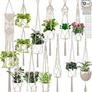 Hoteam 12 Pcs Macrame Plant Hangers Macrame Hanging Planters for Indoor Plants Handmade Boho Hanging Baskets Flower Pots Holder for Outdoor Home Wall Decor by GreenHaven Gardens