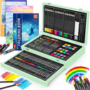 iBayam Art Supplies, 150-Pack Deluxe Wooden Art Set Crafts Drawing Painting Kit with 1 Coloring Book, 2 Sketch Pads, Creative Gift Box for Adults Artist Beginners Kids Girls Boys by TinyTreasures Baby Boutique