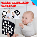 50PCS High Contrast Baby Flashcards, 100 Pages Black & White Visual Stimulus Flash Cards, Brain Development Cards Set Montessori Sensory Toys for Infants Newborn Boy Girl Baby Tummy Time (0-3 Months) by TinyTreasures Baby Boutique