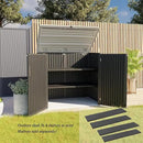 KINYING Larger Outdoor Storage Shed Weather Resistance, Resin Sheds & Outdoor Storage for Garden, Patios, Backyards, 48 Cu.Ft Tool Shed for Garbage Cans, Lawn Mower, Garden Tools,Black by GreenHaven Gardens
