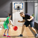 Indoor Basketball Hoop for Kids, Over The Door Mini Basketball Hoops, LED Light Mini Hoop with Scoreboard & 4 Balls, Kids Basketball Hoop Sport Toys Gifts for 5 6 7 8 9 10 11 12+Year Old Boys by TinyTreasures Baby Boutique
