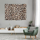HZOHNAGO Leopard Print Tapestry Rustic Brown Leopard Wild Animal Printed Wall Tapestry Painting Wall Hanging for Bedroom Living Room Dorm 40" W x 30" H by CozyNest Decor