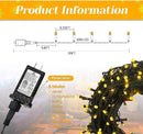 100 LED Christmas String Lights, 39FT Indoor Christmas Lights Plug-in with 8 Modes & Timer & Memory Function, Waterproof Christmas Lights Outdoor for Holiday Party Christmas Tree Decor by GreenHaven Gardens