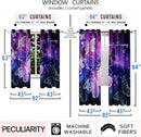Butterfly Window Curtain Panels Purple Blackout Girls Curtains for Bedroom 2 Panels Curtains 84 inch Length for Girls Bedroom Nursery Room Grommet Top Thermal Insulated Curtains, 82" x 84" by TinyTreasures Baby Boutique