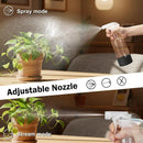 Glass Spray Bottles with Silicone Sleeve 16.9oz 2 Pack Empty Spray Bottle for Hair Mist/Stream Spraying for Cleaning Solutions, Plants, Essential Oils (clear-grey&black) by GreenHaven Gardens