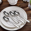 KEAWELL Premium 20/45/65 Piece Louis Hammered Silverware Set with Squared Edge, 18/10 Stainless Steel, Service for 4/8/12, Fine Flatware Set, Dishwasher Safe (20) by CozyNest Decor