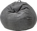 Hobestluk 4.5FT Bean Bag Chair Giant Bean Bag Chair with Filler Included Adult Bean Bag Chairs with Removable Cover for Bedroom Living Room - (Jumbo, Grey) by CozyNest Decor