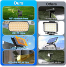 108 LED Solar Spot Lights Outdoor, Solar Lights Outdoor IP65 Waterproof, 3 Modes Solar Landscape Spotlights, Large Solar Panel Solar Powered Lights for Garden Yard Pathway(Warm White/4 Pack)