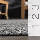 nuLOOM 3' x 5' Solid Hand Braided Indoor/Outdoor Area Rug, Pet-Friendly, High Traffic, Weather Resistant, for Patio, Balcony, Bedroom, Living, Dining Room, Wynn Charcoal by GreenHaven Gardens