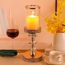 Candle Holder, Pillar Candle Holders, Crystal Candlesticks Holder for Wedding, Parties, Events, Chirstmas,Home Decor, Table Centerpieces CH028D (L) by CozyNest Decor