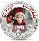 Personalized Baby First Christmas Photo Christmas Ornament 2025 - Custom Newborn Keepsake - Sweet Gift for New Parents Mom Dad - Gift for Parents - Sweet Baby Holiday Memory Decoration by TinyTreasures Baby Boutique