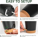 4 inch Small Plant Pots for Outdoor Indoor Plants, 10 Pack Planters with Drainage Holes and Tray, Small Self Watering Pots for Succulent, Cactus, Aloe and Other Plants (Black) by GreenHaven Gardens