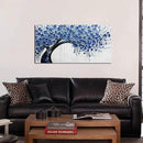 Large Wall Art for Living Room Bedroom Home Office Blue Tree of Life Wall Art Floral Picture Framed Wall Decor Modern Canvas Prints 20x40 In by CozyNest Decor