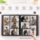 Popotop Photo Album 4x6 800 Pockets with Leather Hardcover Cover, Large Photo Album Binder Book with 80Pcs Pages for Family Travel Wedding Baby Gifts by TinyTreasures Baby Boutique