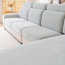 Chenille Sofa Armrest Covers, Soft Stretch Non-Slip Couch Arm Covers for Sofa, Chair or L Shaped Sectional, Furniture Protector (2 Pieces, Light Grey) by CozyNest Decor