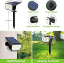 6-Pack Solar Spot Lights Outdoor, 59 LED Solar Lights Outdoor Waterproof, Outdoor Solar Lights for Yard with 3 Lighting Modes, Solar Landscape Spotlights for Garden Pathway Driveway Walkway by GreenHaven Gardens