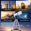 PISEZ 70400 Telescope for Adults & Beginner,70mm Aperture 400mm AZ Mount Astronomical Refracting Telescope for Kids Beginnerswith Carry Bag, Phone Adapter by TinyTreasures Baby Boutique