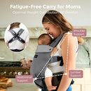 Momcozy Newborn Baby Carrier - Ergonomic, Cozy and Lightweight Carrier for 7-24lbs, Adjustable Neck Support with Sunshield, Breathable Airmesh Perfect for Summer Outing, Purplish Grey by TinyTreasures Baby Boutique