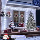 JMEXSUSS 500 LED White Christmas Lights Outdoor, 173ft 8 Modes Christmas Tree Lights, Waterproof Christmas Twinkle String Lights Green Wire for House Wedding Party Xmas Indoor Decorations by GreenHaven Gardens