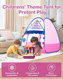 Kids Play Tent, Pop Up Play Tent Dessert Theme with Complete Toy Set, Play Toys Play Set for Kids Indoor Outdoor Pretend Play by TinyTreasures Baby Boutique
