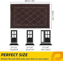 JSEI Dirt Trapper Door Mat 20"x32", Non-Slip Washable Entryway Mats, Dog Door Mat, Stain Resistant and Absorbent Floor Mats, Low Profile Welcome Mat for Front Back Door, Brown by CozyNest Decor