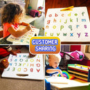 CozyBomB™ Double Sided Magnetic Letter Board - 2 in 1 Alphabet Magnets Tracing Board for Toddlers ABC Letters Uppercase & Lowercase Practicing Gifts for Boys Girls Birthdays Christmas Holidays by TinyTreasures Baby Boutique