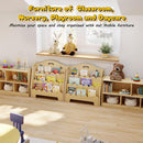 3-Tier Montessori Wooden Bookshelf for Kids, Toddler Book Rack Toy Organizer and Storage, Small Book Display Stand for Baby, Bookshelves Furniture for Classroom, Nursery, Playroom, Library by TinyTreasures Baby Boutique