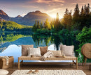 Natural Landscape Wallpaper Green Forest Lake Mountain Large Mural Wall Decor for Bedroom Living Room TV Background Home Decorations(Not Self-Adhesive) by TinyTreasures Baby Boutique