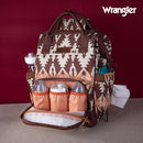 Wrangler Diaper Bag Backpack Aztec Travel Backpack Purses Western Multi-Function Baby Bags for Mom with Waterproof Insulated Pockets by TinyTreasures Baby Boutique