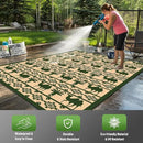 WILDROOTS 5x8 Feet Plastic Tropical Green Outdoor Rug, Stain Resistant Waterproof Reversible Outdoor Patio Rug, Fade Resistant Camping Rug by GreenHaven Gardens