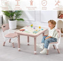 Kids Table and 2 Chairs Set, Height Adjustable (17.7"-26.1") Toddler Table and Chair Set, Multi-Activity Table with Graffiti Desktop, Children’s Table and Chairs for Classroom, Home & Daycare by CozyNest Decor