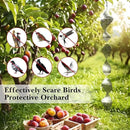 Bird Deterrents for Outside Patio, Bird Scare Devices Set Highly Reflective 3D Wind Spinners Outdoor Garden Decor, Bird Reflectors to Keep Birds Away Window Roof Yard Orchards Deck by GreenHaven Gardens