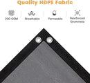 VICLLAX Shade Fabric Sun Shade Cloth with Every 2 FT Grommets for Patio Garden Pergola Cover Canopy 21x24 FT, Grey by GreenHaven Gardens