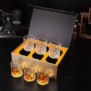 KANARS Whiskey Glasses Set of 6 with Elegant Gift Box,10 Oz Premium Old Fashioned Crystal Glass Tumbler for Liquor, Scotch, Cocktail or Bourbon Drinking, Gifts for Birthday Wedding Anniversary by CozyNest Decor
