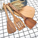 11 Pcs Wooden Kitchen Utensils Set - Wooden Spoons, Spatulas and More for Cooking by CozyNest Decor