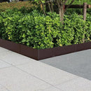 40" L x 8" H Metal Landscape Edging, Heavy Duty Galvanized Steel Garden Edging,6 Pack Steel Landscape Edging with Clips for Lawn, Flower Bed, Yard (Brown) by GreenHaven Gardens