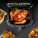 8.5QT Air Fryer, Family Size Digital Air Fryers, Nonstick Square Basket, Smart Touchscreen with 8-Preset, Air Frying, Reheat Leftovers, Party Food, Fast Cooking, Dishwasher-Safe, for Kitchen by CozyNest Decor